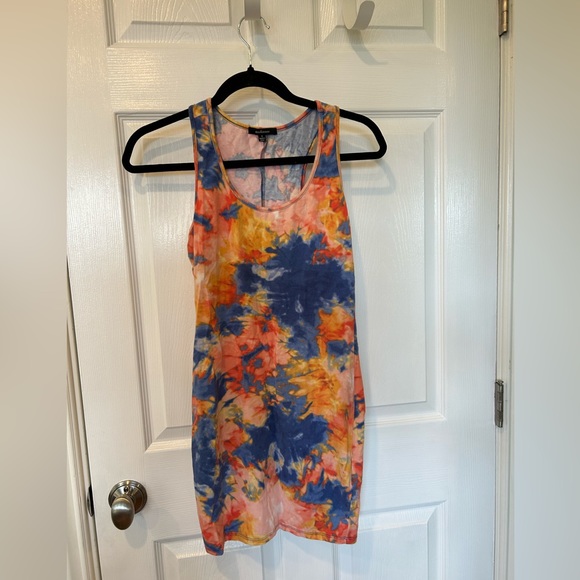 Tie dye racerback tank dress - Picture 1 of 1